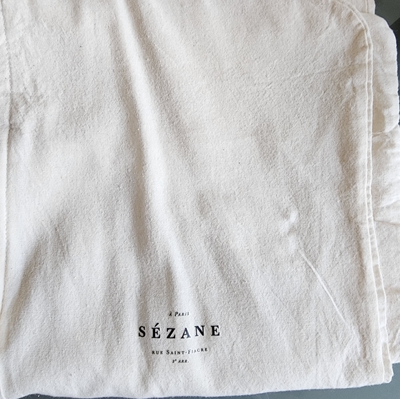SEZANE BEIGE LINEN LONG GARMENT BAG - Picture 3 of 10